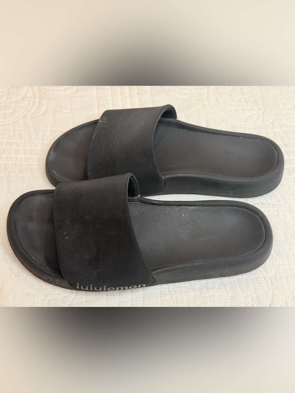 Lululemon Restfeel Slide Sandal Women’s Size 8 Black Slip-On